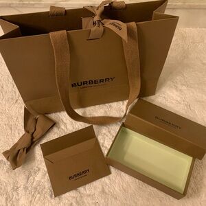 Burberry Gift Bag, Box, & Card